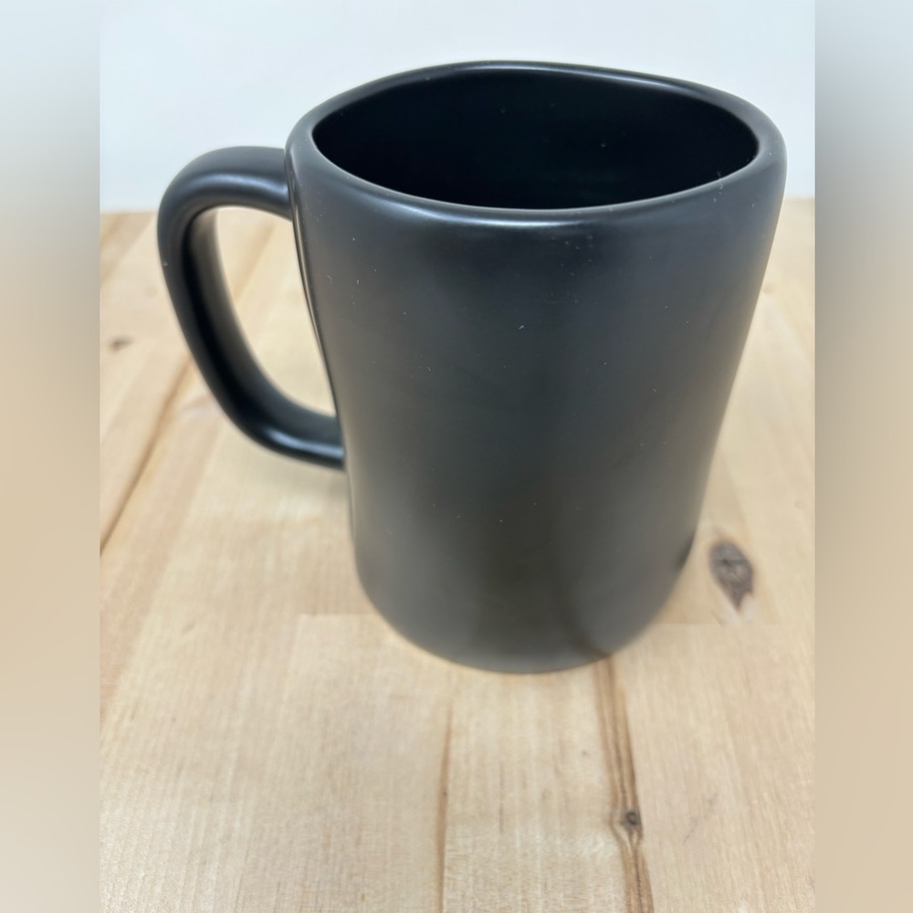 Rae Dunn TIED THE KNOT Mug Black with White Lettering Ceramic New - Picture 2 of 4